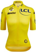 Santini Tour De France Femme Avec Zwift Overall Leider Shirt Met Korte Mouwen Yellow S Dames