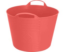 Excellent Houseware Flexibele emmer - rood - 15 liter - kunststof - 35 x 29 cm