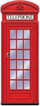 Decoratie telefooncel groot 152cm 2 stuks - Engelse decoraties - UK versiering - Themafeestversiering