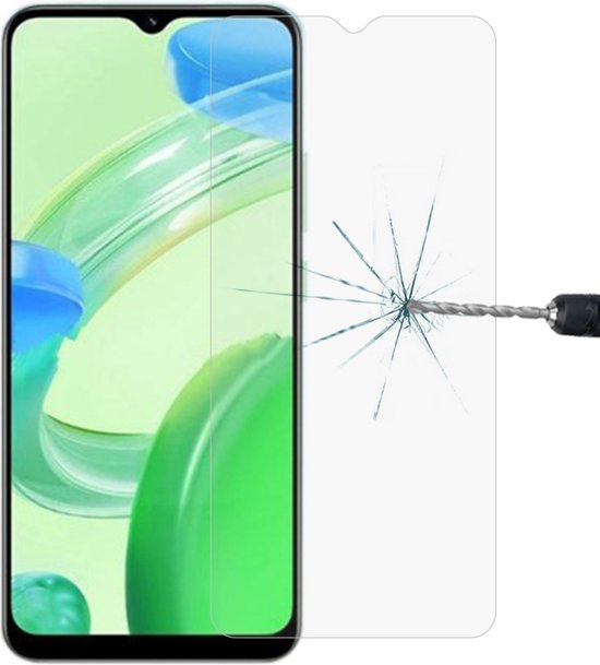 Beschermlaagje - Realme C30 - Gehard glas - Screenprotector