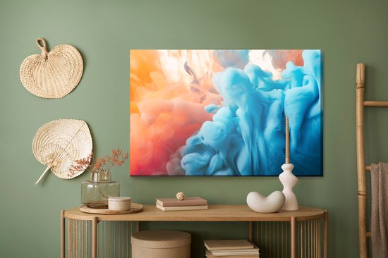 Peinture Roi - Peinture sur toile abstraite avec peinture colorée - 120 x 80 cm