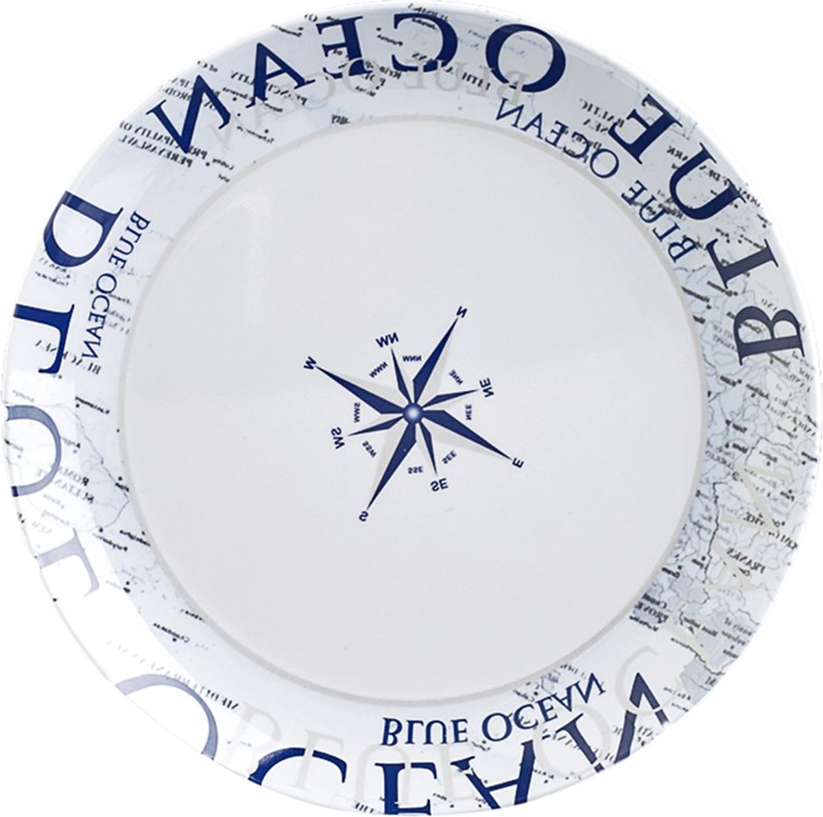 Brunner Blue Ocean Dessertbord Ø 20cm - Hoogwaardig melamine - Breukbestendig