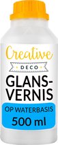 Creative Deco Professional Vernis Acryl Brillant Transparent - 500ml - Peinture acrylique à l'eau