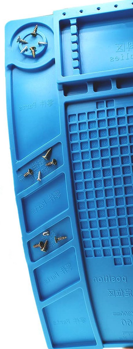 Soldeermat, 17,7 x 11,8 Hittebestendige Siliconen Reparatie