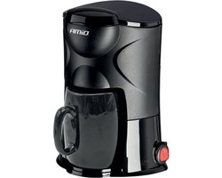 AMiO Koffiezetapparaat Auto Koffiezetter met Mok (12v/170w) Zwart met Autostekker Sigarettenaanstekerplug