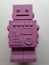 Tirelire Robot KG Design - Lilas Violet