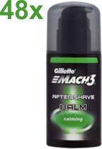 Gillette - Mach3 - Calming - Aftershave - Balsem - Balm - 48x 25ml - Voordeelverpakking