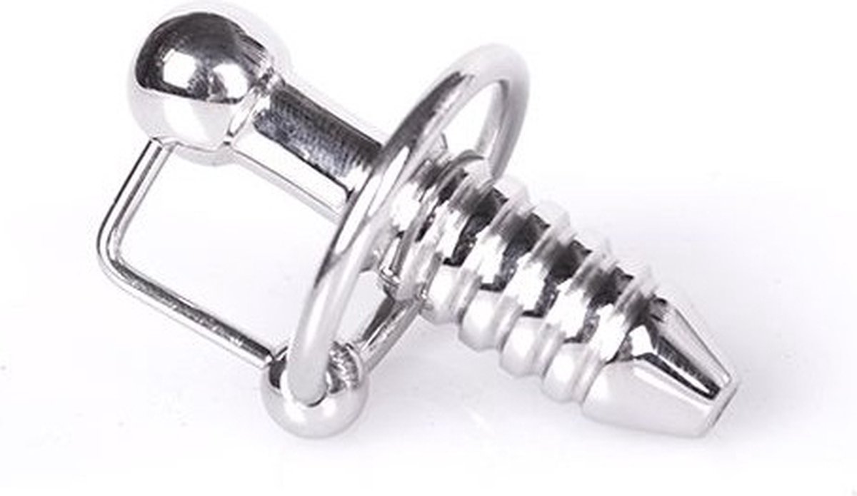 Goedkoopste Torpedo Penis Plug RVS met ribbels Ø 28 mm
