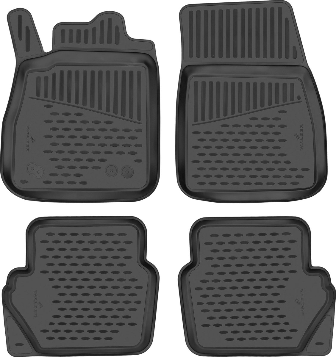 XTR rubberen voetmatten geschickt voor Ford Puma 09/2019-Vandaag, Hybrid