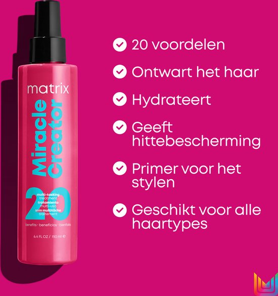 Matrix Miracle Creator Spray Sans Rinçage – Un spray avec 20 bénéfices – 190 ml