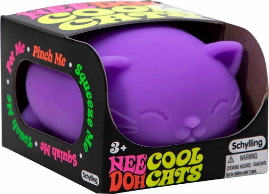 Schylling NeeDoh Cool Cats - Stressverlichtend speelgoed voor kinderen en volwassenen
