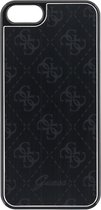 Guess 4G Aluminium Back Case - Geschikt voor Apple iPhone 5/5S - Zwart