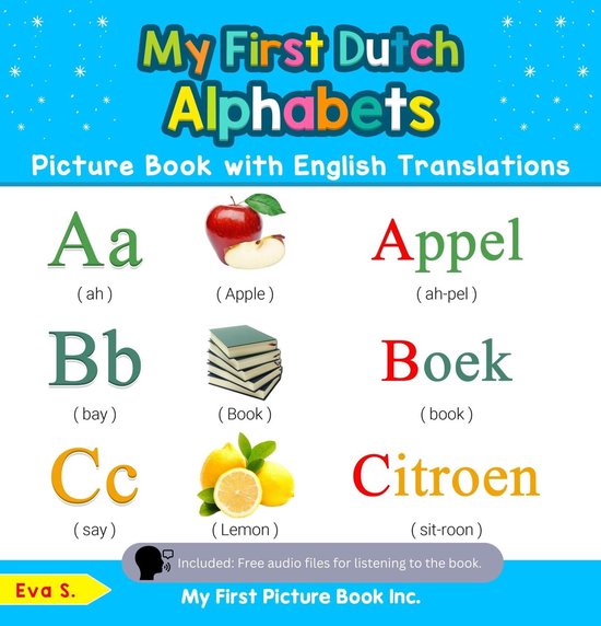 Foto: Teach learn basic dutch words for children 1 my first dutch alphabets picture book with english translations