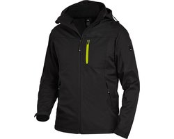 FHB JANNIK Softshelljack 79105 - Zwart-Zwart - XL