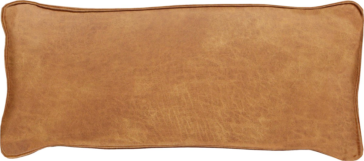 WOOOD Bean Kussen - Recycle Leer - Cognac - 30x70x20