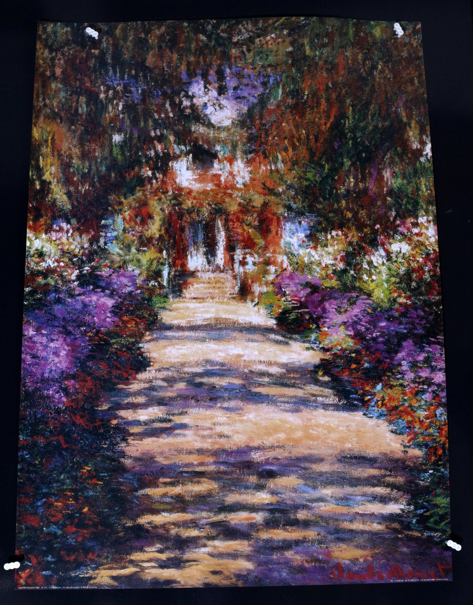 Catch Projecten Claude Monet - Het tuinpad - Kunstposter - 50x70 cm Multicolour