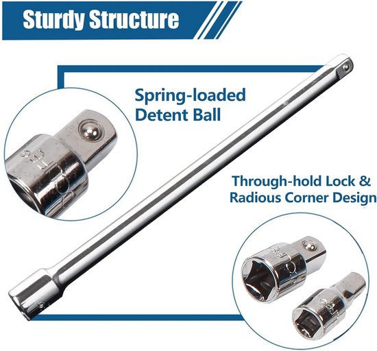 Adaptateur d'extension de clé à douille universelle à cliquet