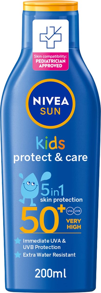 Goedkoopste NIVEA Sun Kids Zonnebrandcremé SPF50 200ml - Huidbescherming