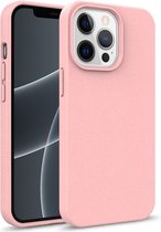 Mobiq - Flexibel Eco Hoesje iPhone 15 Pro - roze