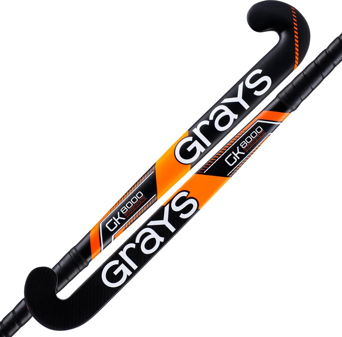 Grays composiet hockeystick GK8000 Ultrabow Sen Stk Zwart / Oranje - maat 37.0.5M