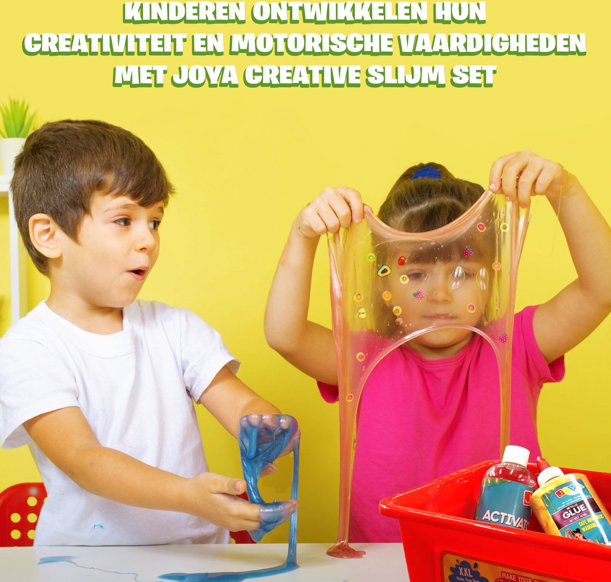 Slijm Maken Set 30pcs - DIY Slime Pakket voor Kinderen - Glitter Slijm - Metallic Slime - Slijm Activator - Cadeau Meisje 6 Jaar - Joya Creative — afbeelding 3