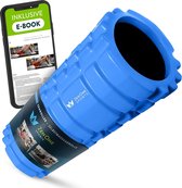 Zen Roller Premium fasciarol, voor triggerpointmassage, inclusief ebook en openingsposter (mogelijk niet verkrijgbaar in Nederland), blauw