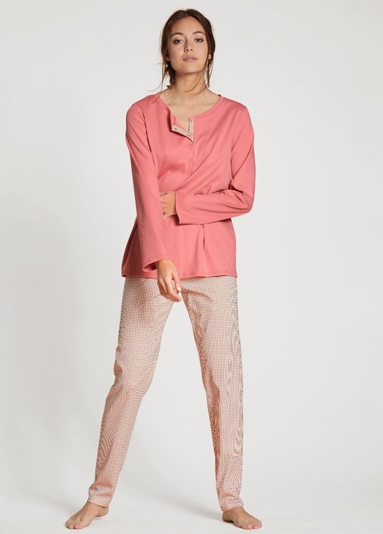 Calida Midsummer Dreams Pyjama lange broek - 243 Pink - maat 36/38 (36-38) - Dames Volwassenen - 100% katoen- 44394-243-36-38