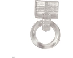 DCS 176 clip met oog voor 4 mm. balein transparant 10 st.