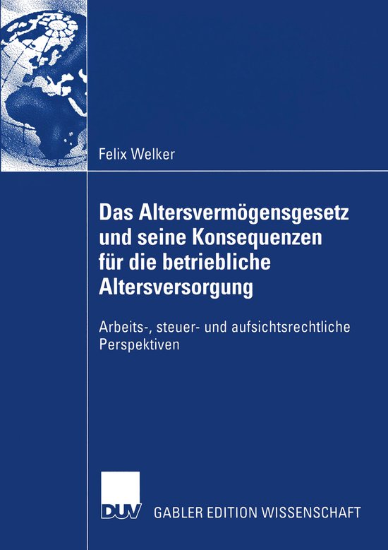 Das Altersvermögensgesetz und seine Konsequenzen für die b ... - cover