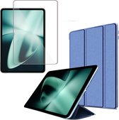Coque OnePlus Pad + Protecteur d'écran OnePlus Pad - Coque en Glas trempé + Coque anti-choc - Blauw
