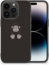 Trendy Telefoonhoesjes Geschikt voor iPhone 15 Pro GSM Hoesje met Zwarte rand Gorilla