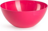 Plasticforte Serveerschaal/saladeschaal - D20 x H8 cm - kunststof - fuchsia roze