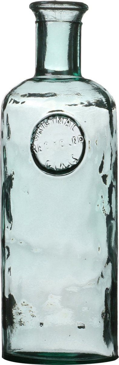 Natural Living Bloemenvaas Olive Bottle - transparant - glas - 13 x 45 cm - Fles vazen