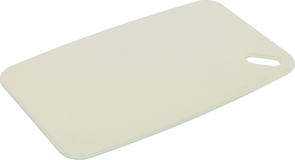 Excellent Houseware Snijplank - creme wit - Kunststof - 24 x 15 cm - voor keuken/voedsel