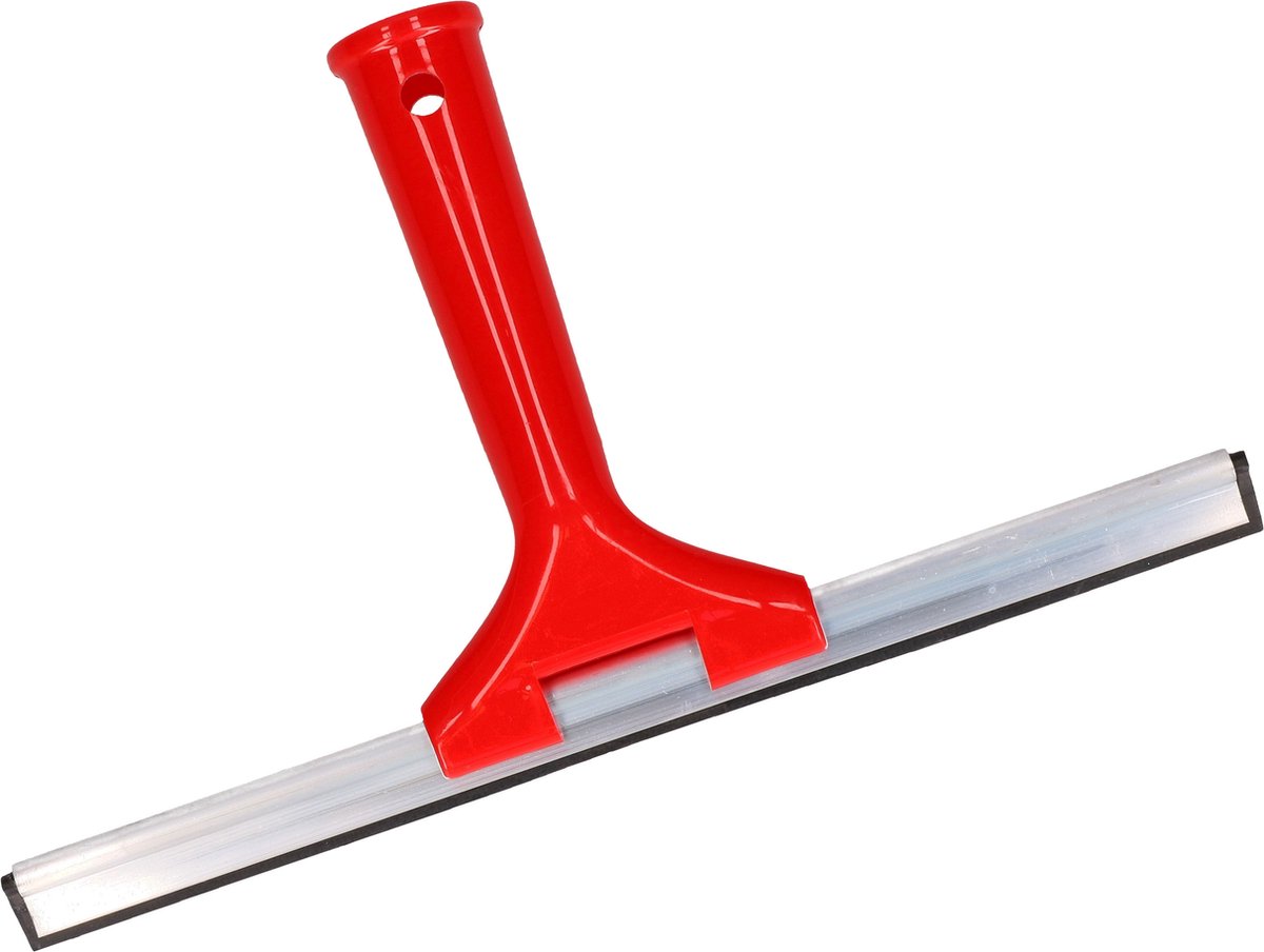 Goedkoopste Buemag Raamwisser/raamtrekker - kunststof handvat - rood - 25 cm breed - douche wisser