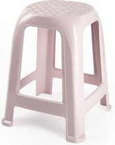 Forte Plastics Keukenkrukje/opstapje - Handy Step - roze - kunststof - 37 x 37 x 46 cm