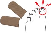 Embout - Gel - Silicone -Tube - Orteil douloureux - Ongles incarnés - Protection pointe des orteils - Pédicure - 2 Pièces