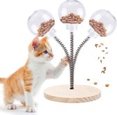 Interactief kattenspeelgoed van hout, speelgoed voor katten hout, kattenspeelgoed, intelligentie kattenspeelgoed, interactieve ballen voor katten, kattenspeelgoed