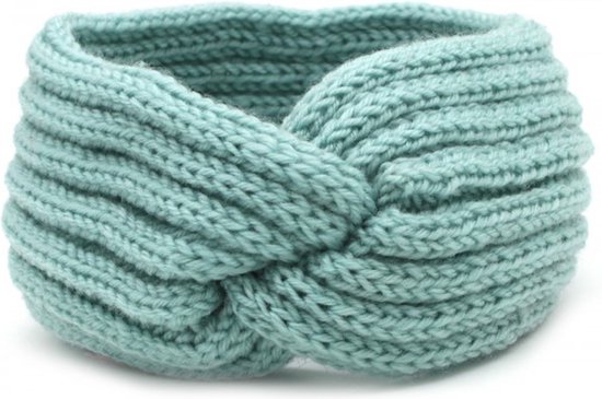 Breipatroon Warme gebreide hoofdband met kabels van dikke wol