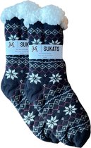 Sukats® Huissokken - Homesocks - Maat 36-41 - Anti-Slip - Fluffy Sokken - Huissokken Dames - Slofsokken - Variant 20 - Meerdere Maten en Varianten