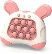 Pop It Fidget Toy- konijn - Quick Push Game- Anti Stress Speelgoed- voor Jong en Oud -Reactie Snelheid -Concentratie- Zintuig Ontwikkeling-verschillende Niveaus-Moeilijkheidsgraad