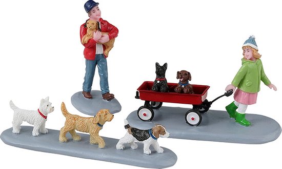 Lemax - Puppy Parade - Set van 3
