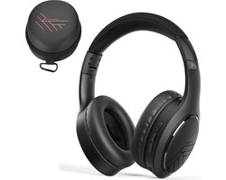PowerLocus P19 Bluetooth Koptelefoon - Koptelefoon Draadloos - tot 70 Uur Speeltijd en met Aux Kabel - Over Ear Hoofdtelefoon - 3 EQ-Modi - Met Draagtas – Zwart