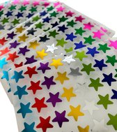 RyC Toys sterrenstickers -10 pack | 450 metallic star stickers - 9 kleuren | Regenboogstickers Leraarstickers voor kinderbeloning |Gouden Sterren Stickers| zilveren sterstickers | metallic kleurrijke stickers | Envelop stickers |