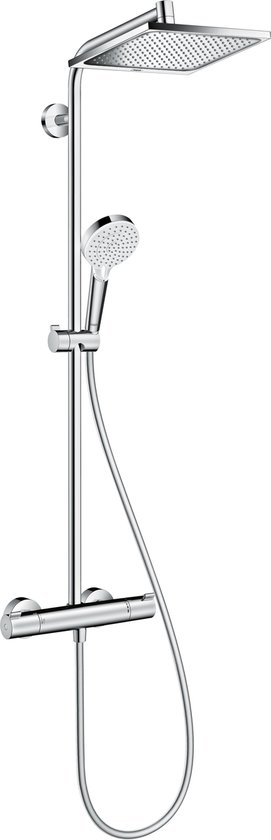 Hansgrohe Crometta E Showerpipe 240 1jet EcoSmar