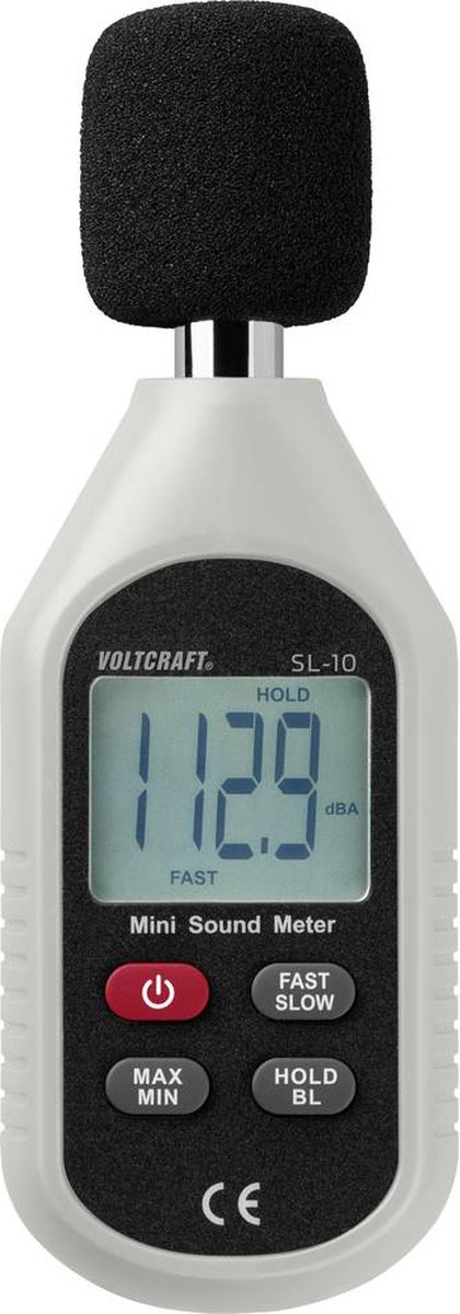 VOLTCRAFT SL-10 Decibelmeter 30 - 130 dB 31.5 Hz - 8 kHz - Voltcraft