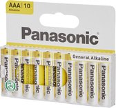 Piles Panasonic - 10 pièces - AAA Alcalines