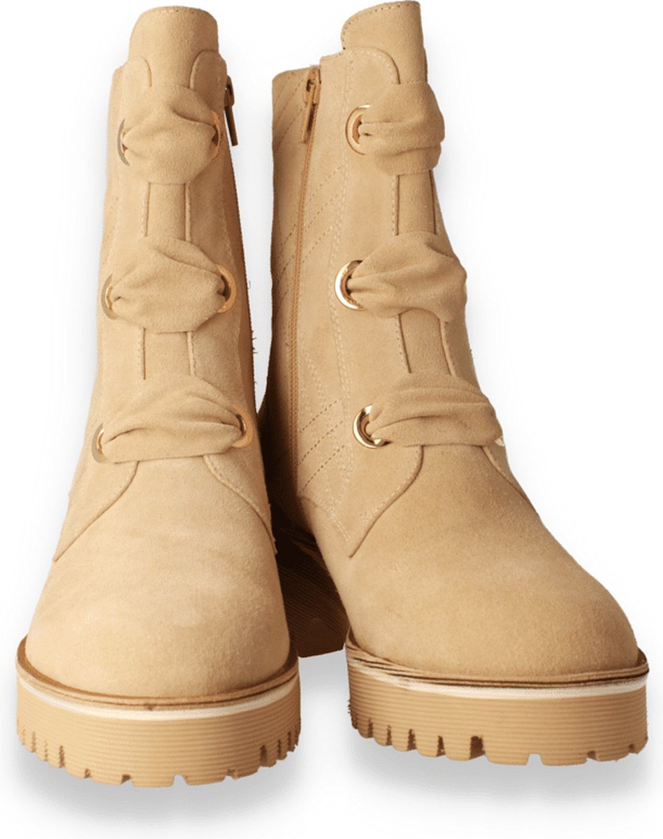 Crinkles Dames Bottine | Beige | Maat: 40