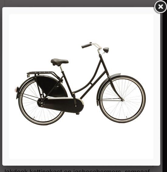 Omafiets no label D57cm matzwart. Stalen frame, lakdoek kettingkast en jasbeschermers, remnaaf, reflectie banden, inclusief slot. Geleverd in doos, 85% gemonteerd. A-Kwaliteit!