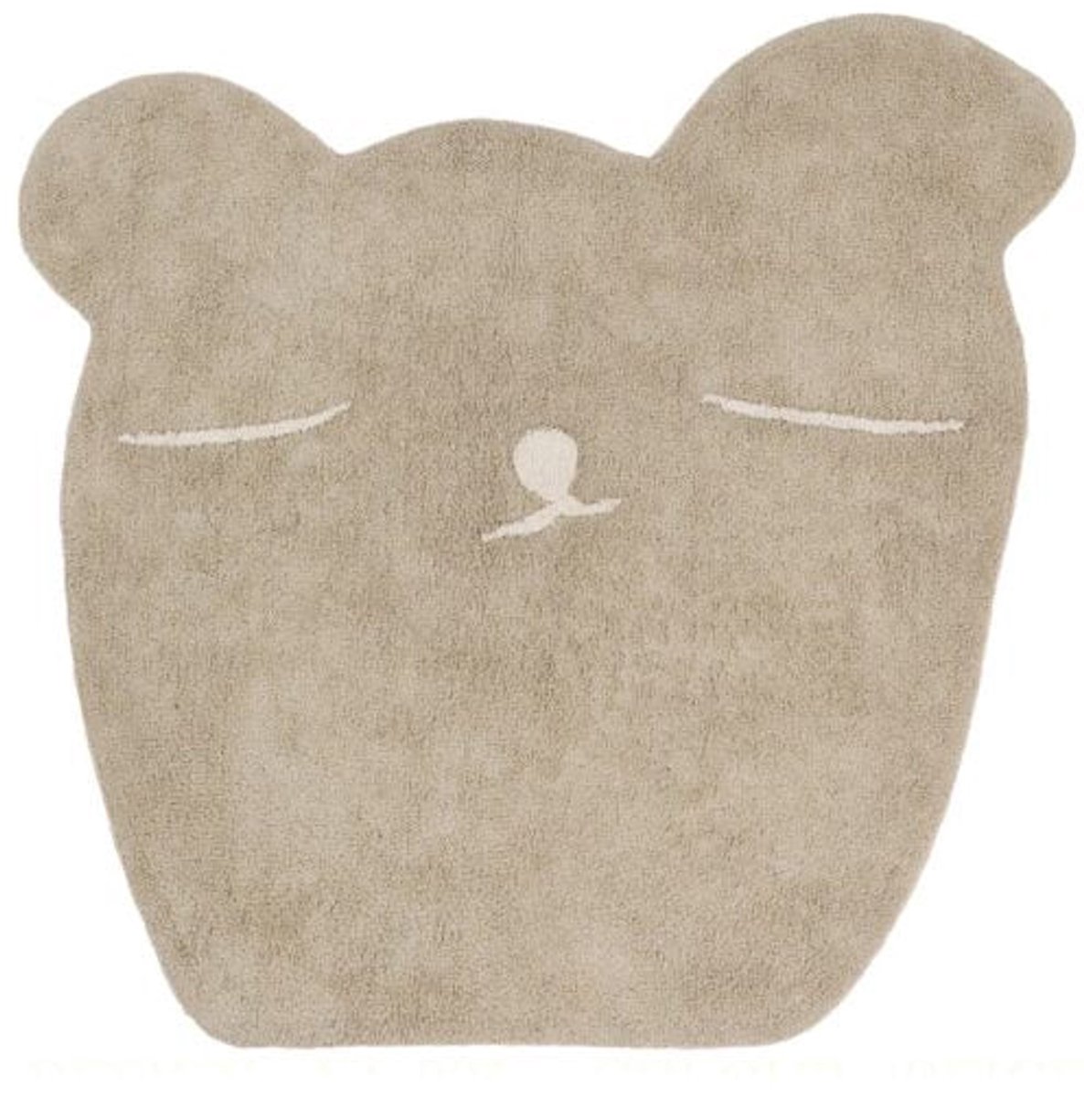 Tapis Petit Vloerkleed Ted & Tone Teddy 120x130cm - Bruin